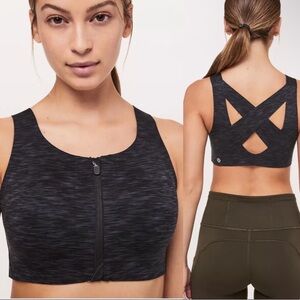 Lululemon sports bra Enlite bra Dark Cast Black / Black 32DD